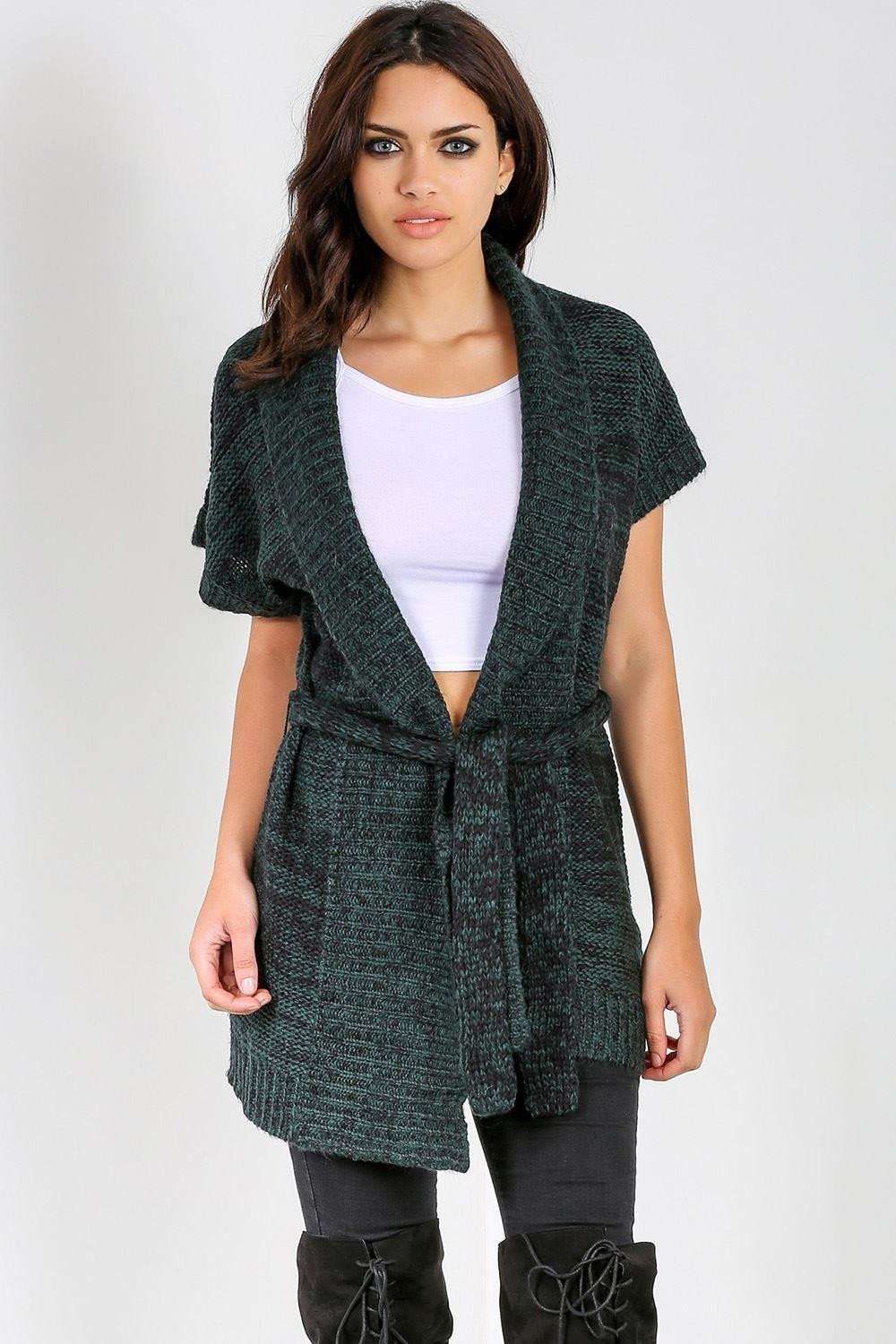 June Marl Knit Belted Cardigan - bejealous-com
