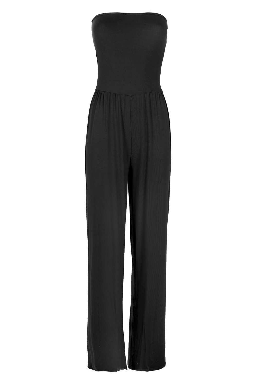 Kadie Plus Bardot Wide Leg Jumpsuit - bejealous-com
