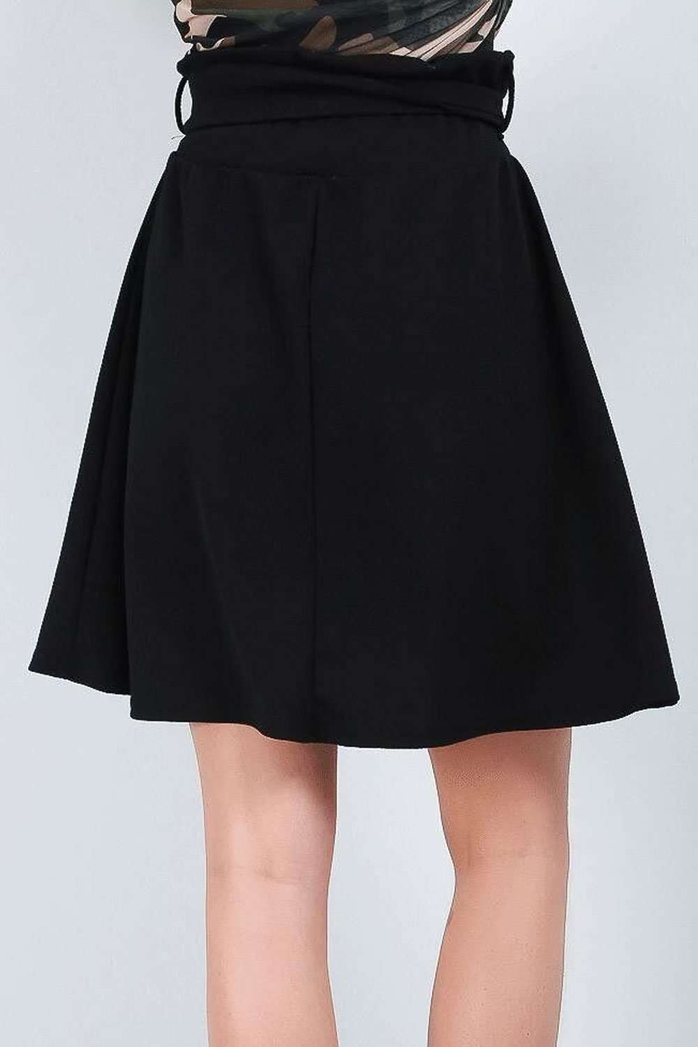 Katie High Waist Belted Skater Skirt - bejealous-com