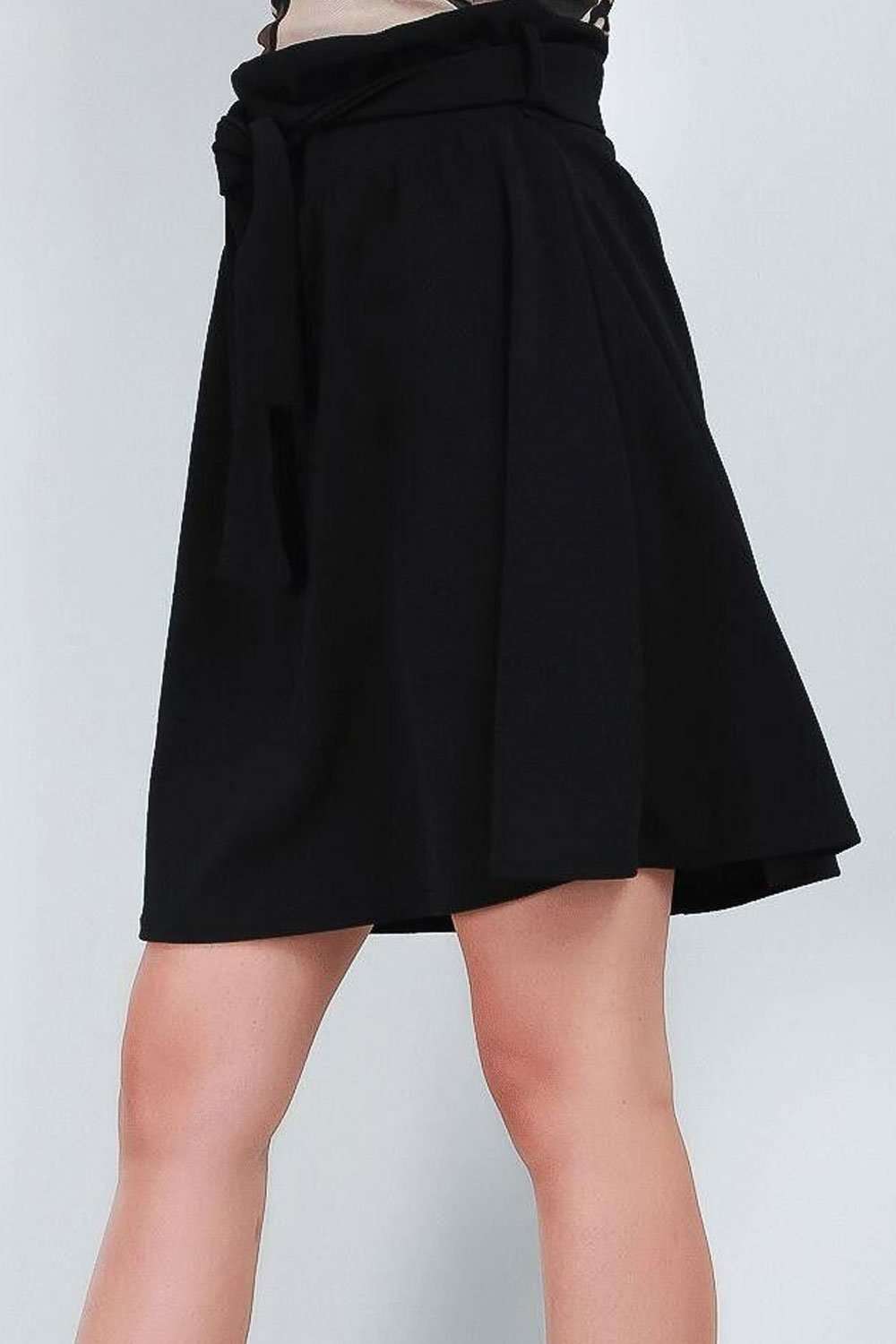 Katie High Waist Belted Skater Skirt - bejealous-com