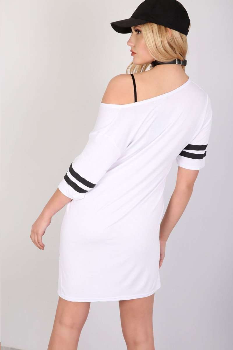 Lilli Amour Slogan Print Tshirt Dress - bejealous-com