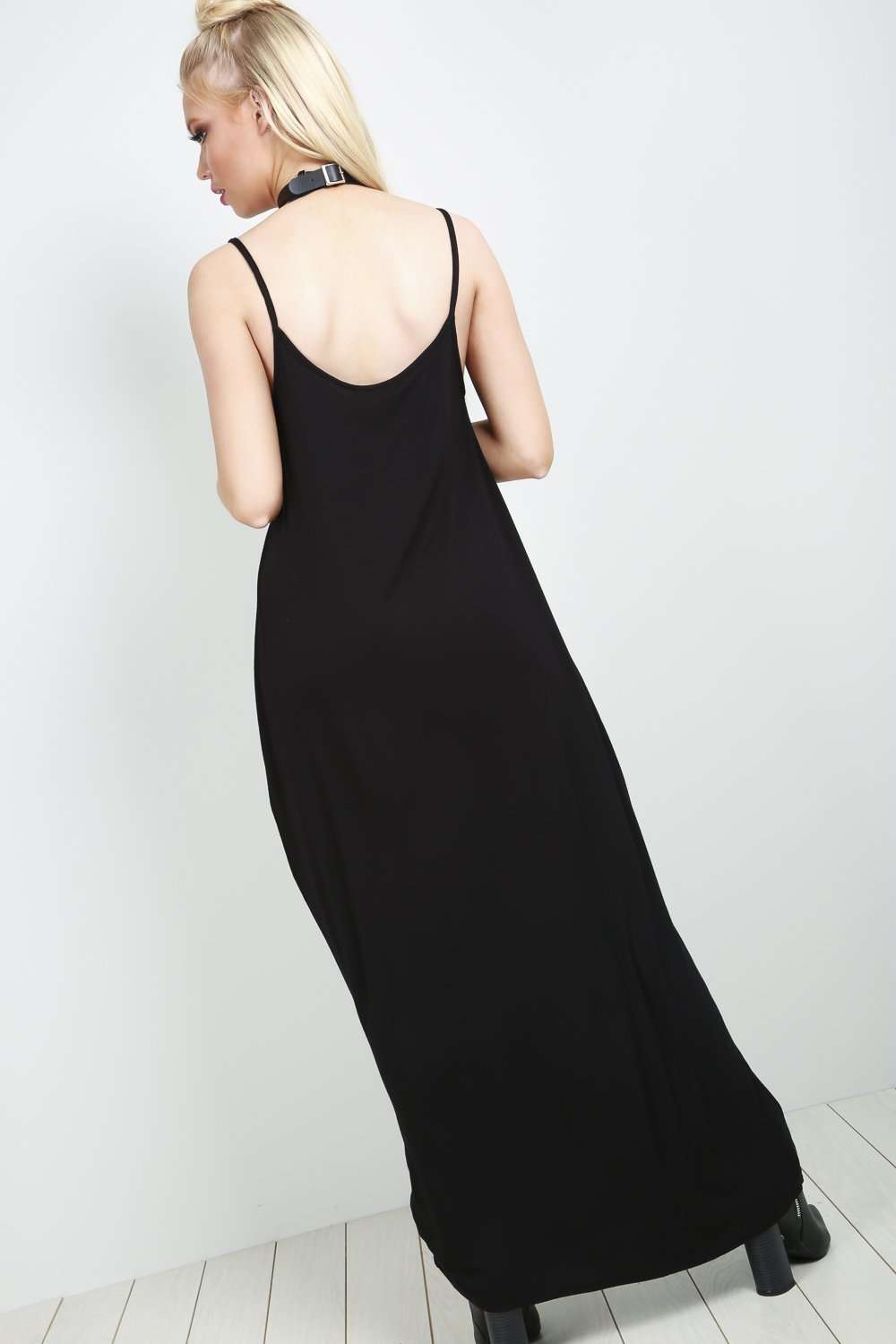 Lola Strappy Draped Jersey Maxi Dress - bejealous-com