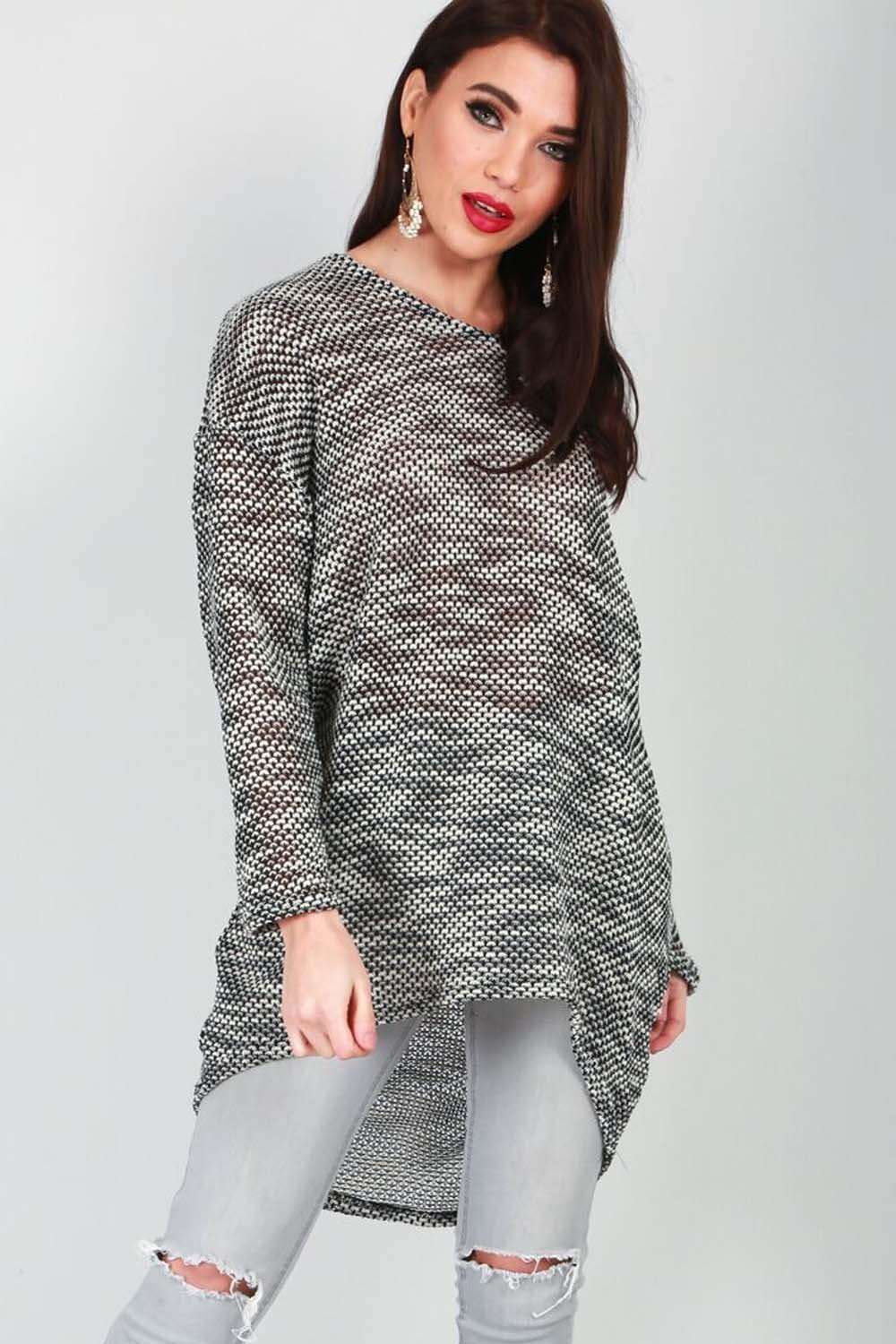 Maria Long Sleeve Marl Knit Jumper - bejealous-com