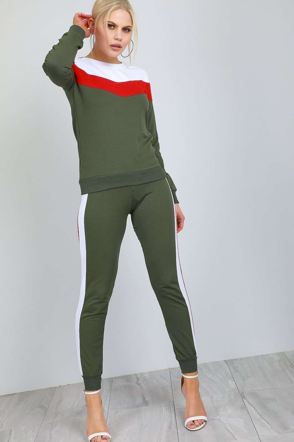 Melanie Striped Paneled Lounge Wear Coord - bejealous-com