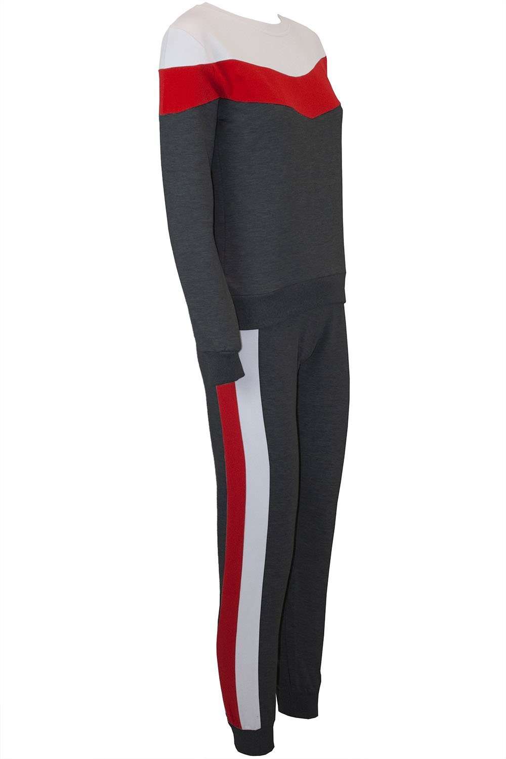 Melanie Striped Paneled Lounge Wear Coord - bejealous-com