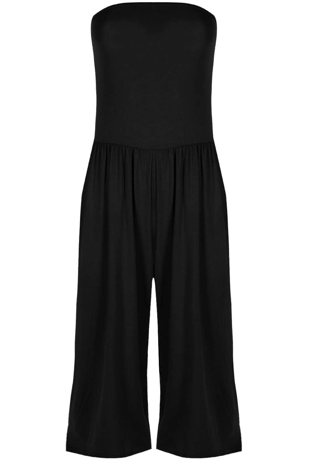 Mya Boobtube Ruched Sleeveless Jumpsuit - bejealous-com