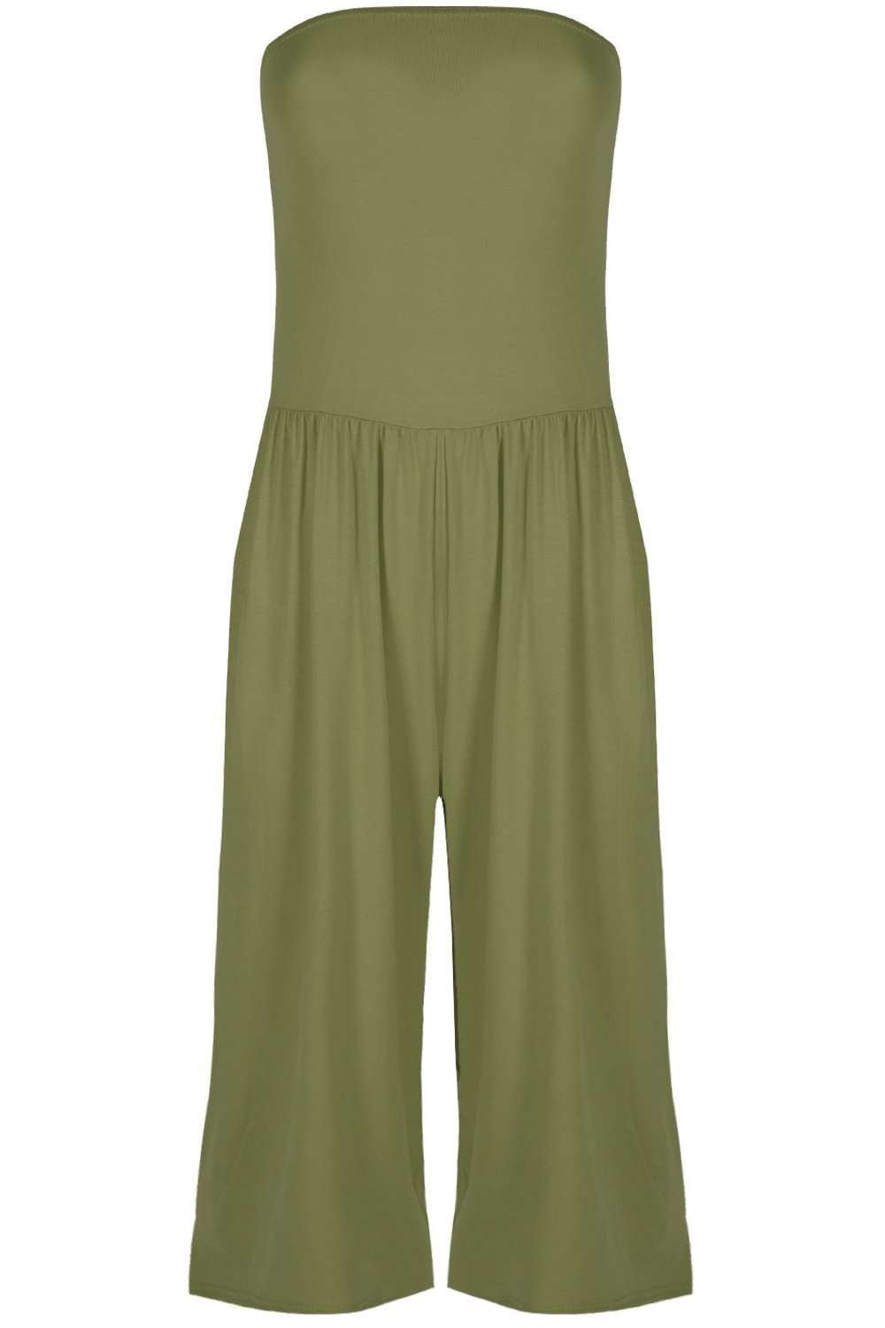 Mya Boobtube Ruched Sleeveless Jumpsuit - bejealous-com