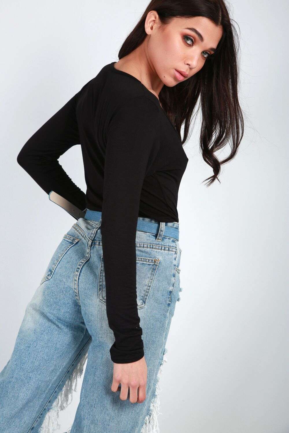 Mya Strappy Long Sleeve Bodysuit - bejealous-com