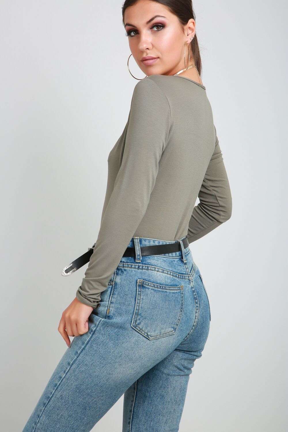 Mya Strappy Long Sleeve Bodysuit - bejealous-com