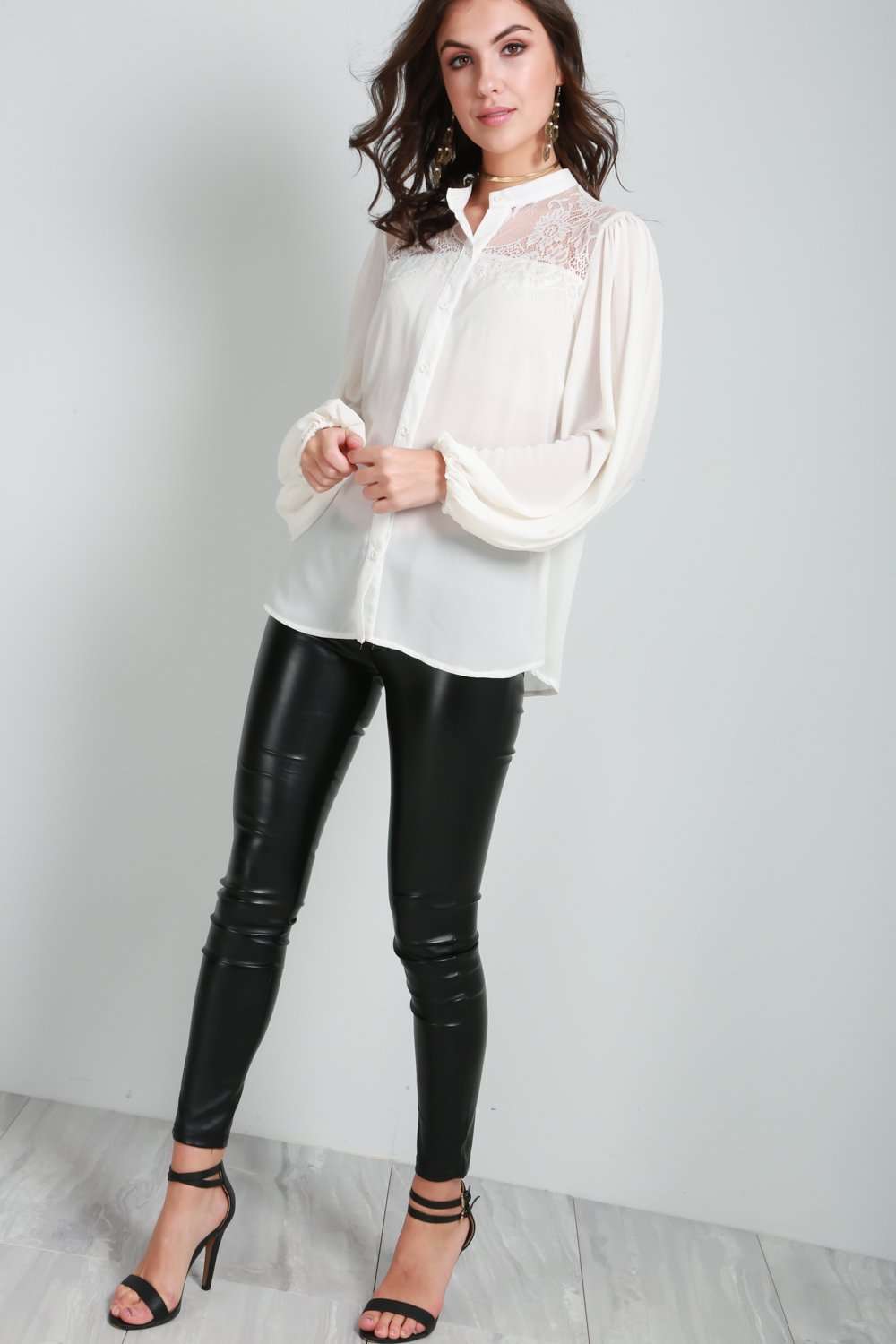 Pammie Button Down Blouse - bejealous-com