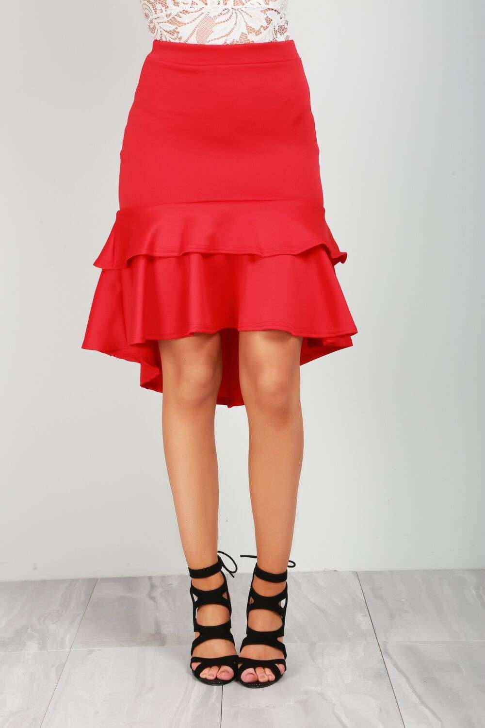 Portia Frilly Midi Skirt - bejealous-com