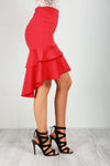 Portia Frilly Midi Skirt - bejealous-com
