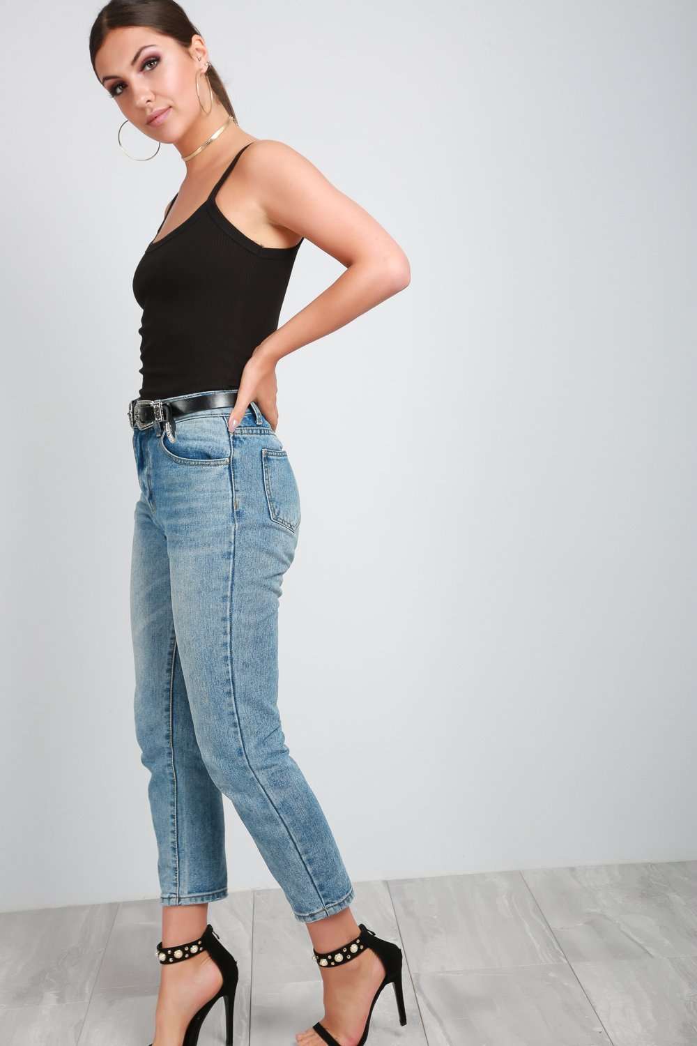 Reena Ribbed Knitted Basic Vest Top - bejealous-com