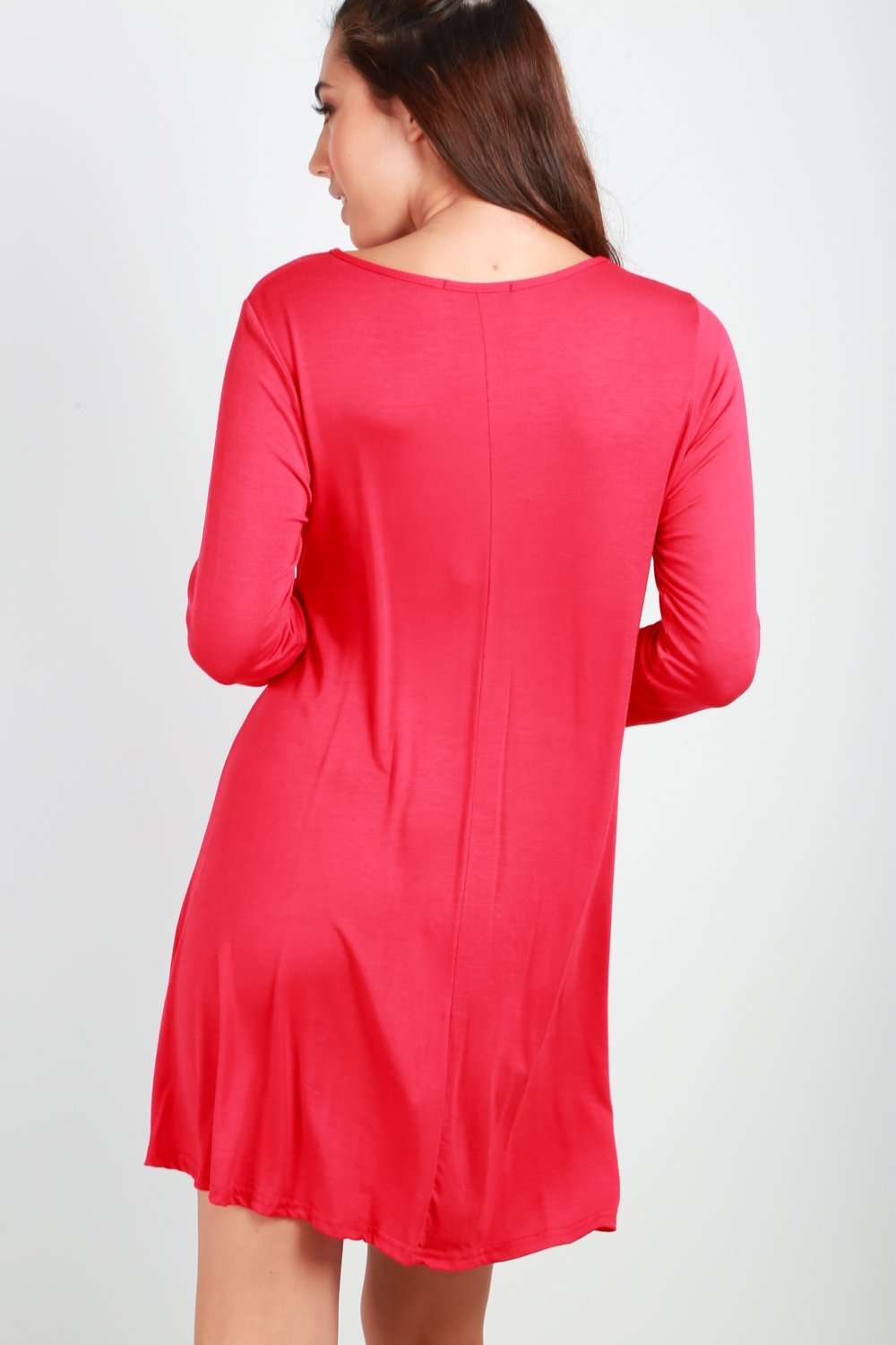 Santa Christmas Print Swing Dress - bejealous-com