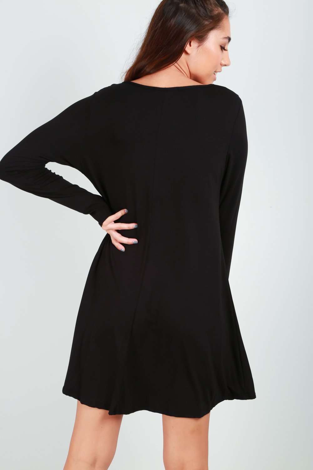 Santa Christmas Print Swing Dress - bejealous-com