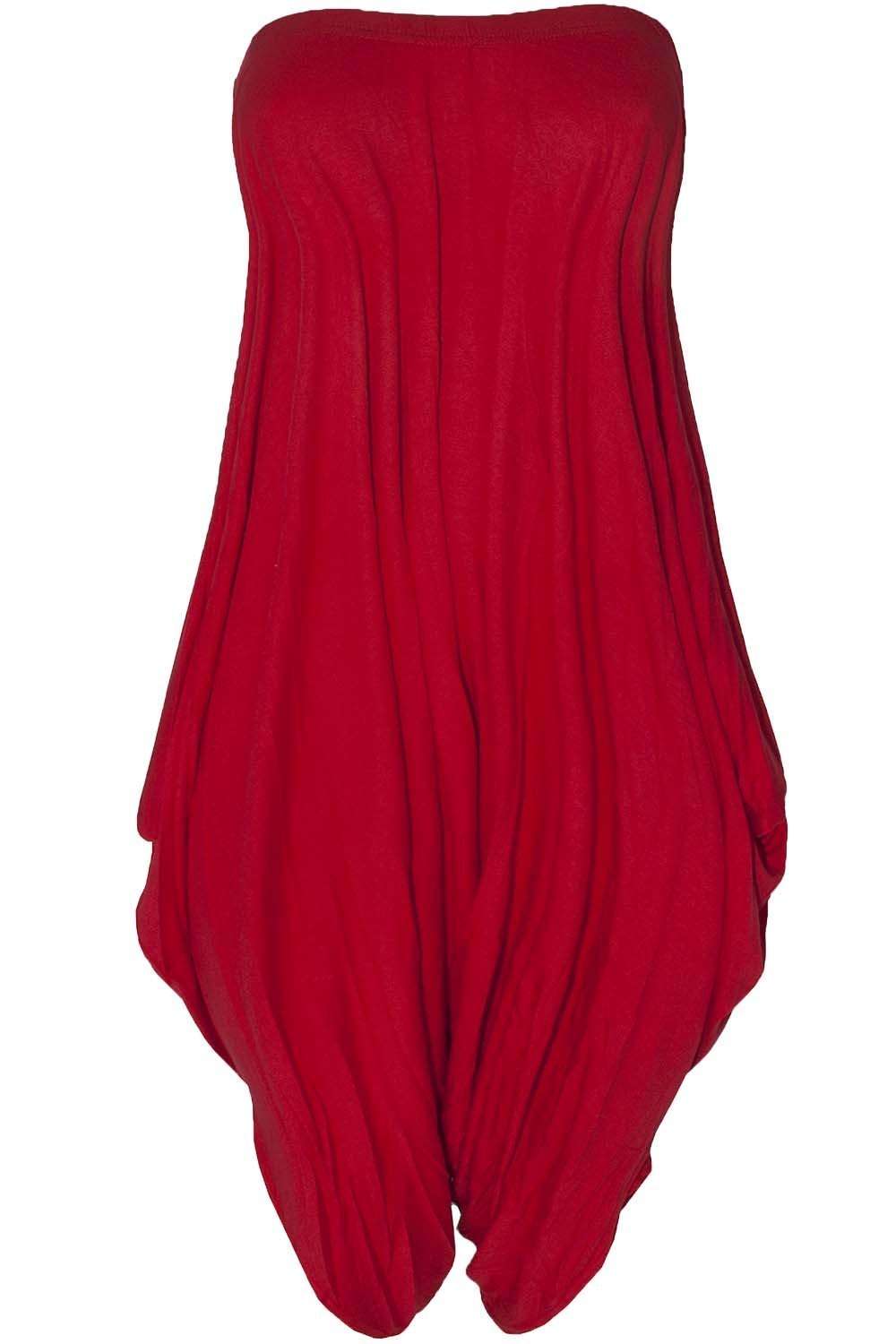 Taliah Bardot Hareem Cropped Leg Jumpsuit - bejealous-com