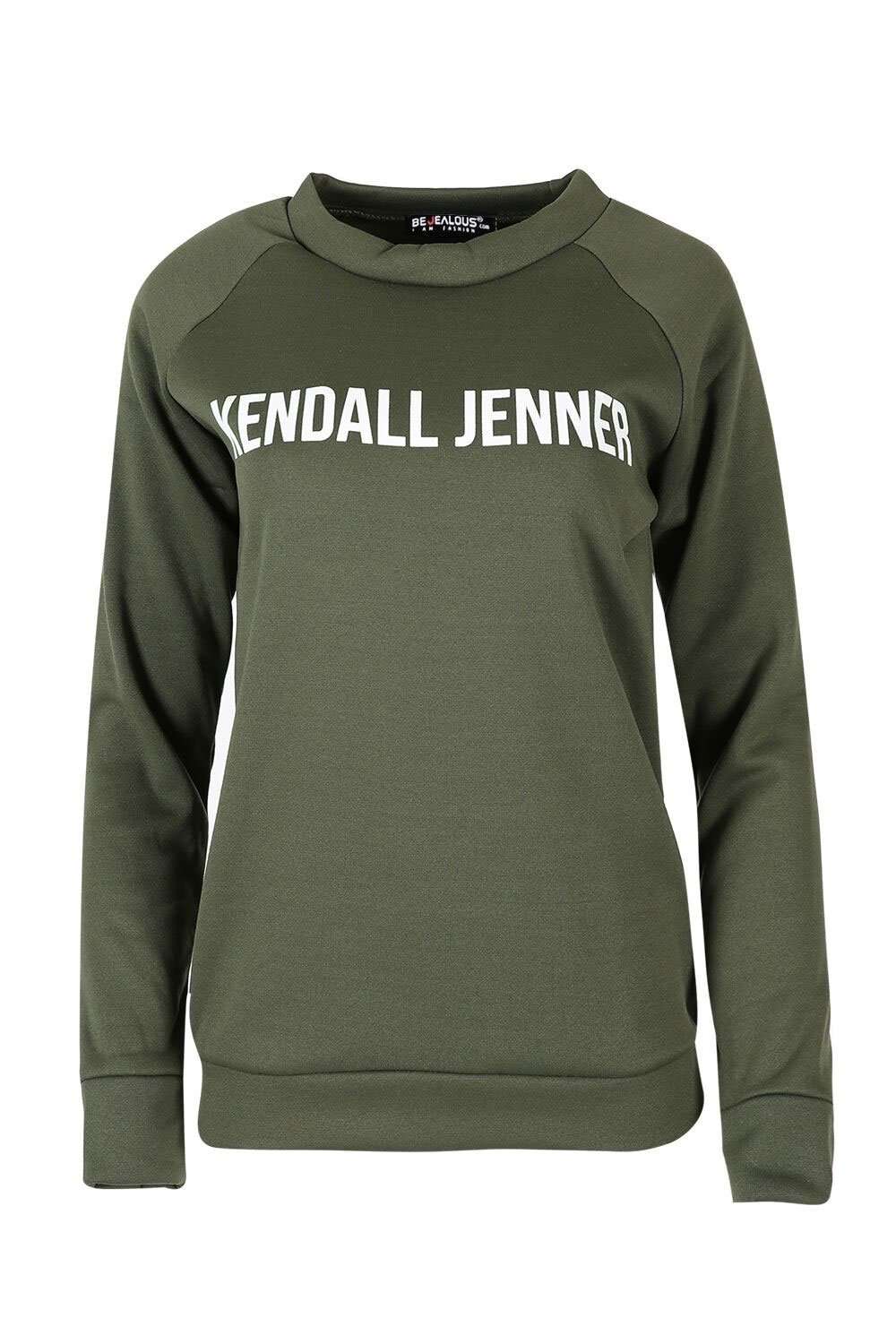 Zara Kendall Jenner Slogan Print Sweater - bejealous-com