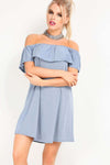 Zara Off Shoulder Frill Dress - bejealous-com