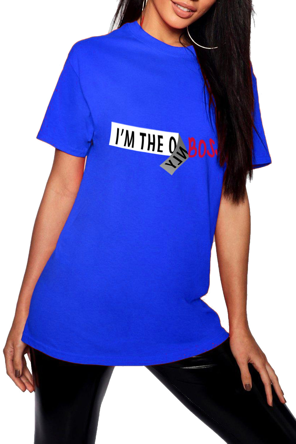 Lina I'M THE BOSS Baggy Basic T Shirt