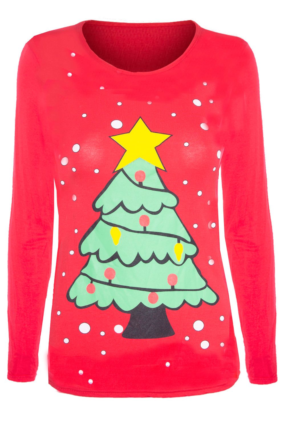 Scarlett Long Sleeve Christmas Print Tshirt