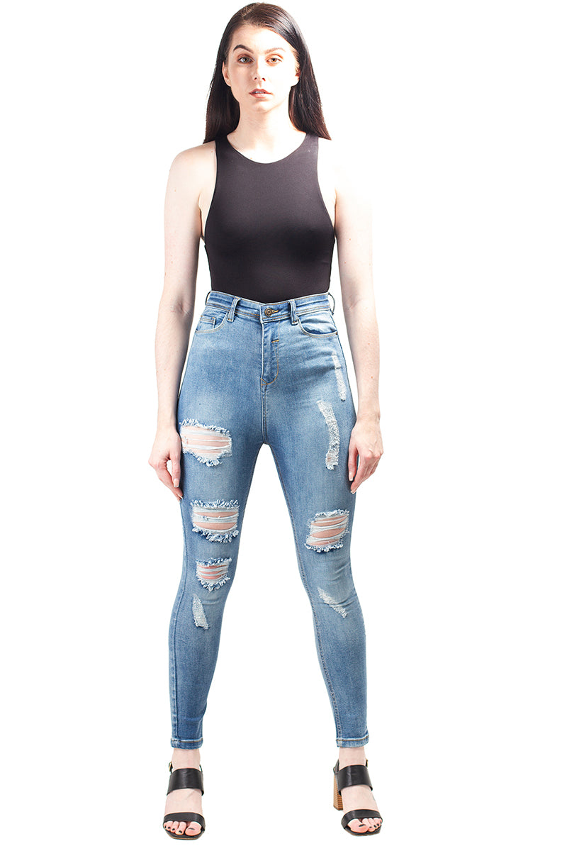 Isla Denim Skinny Mom Jeans