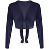 Mia Front Tie Long Sleeve Shrug Cardigan Top