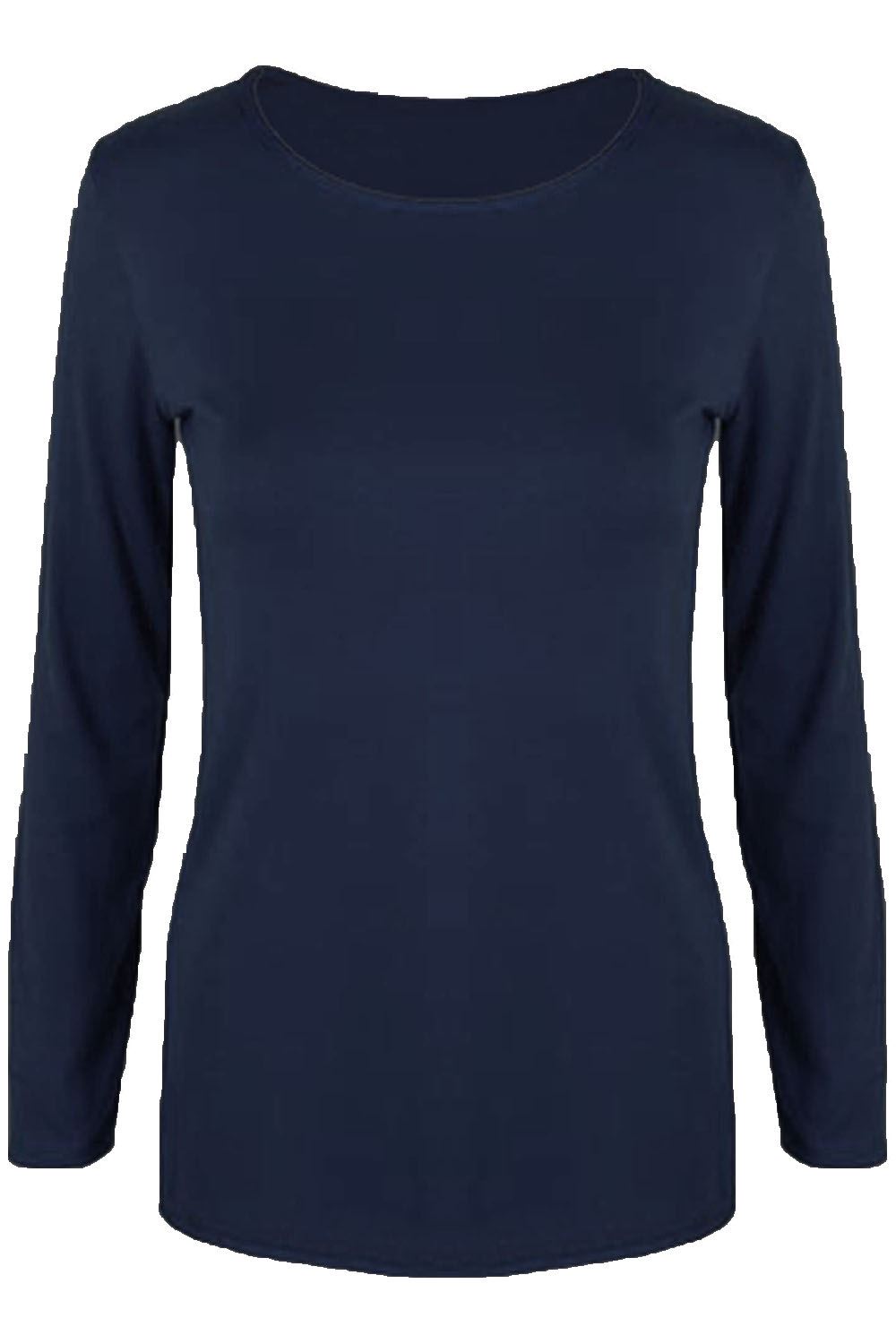 Olivia Plain Casual Long Sleeve T Shirt