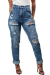 Rose High Waist Denim Mom Jeans