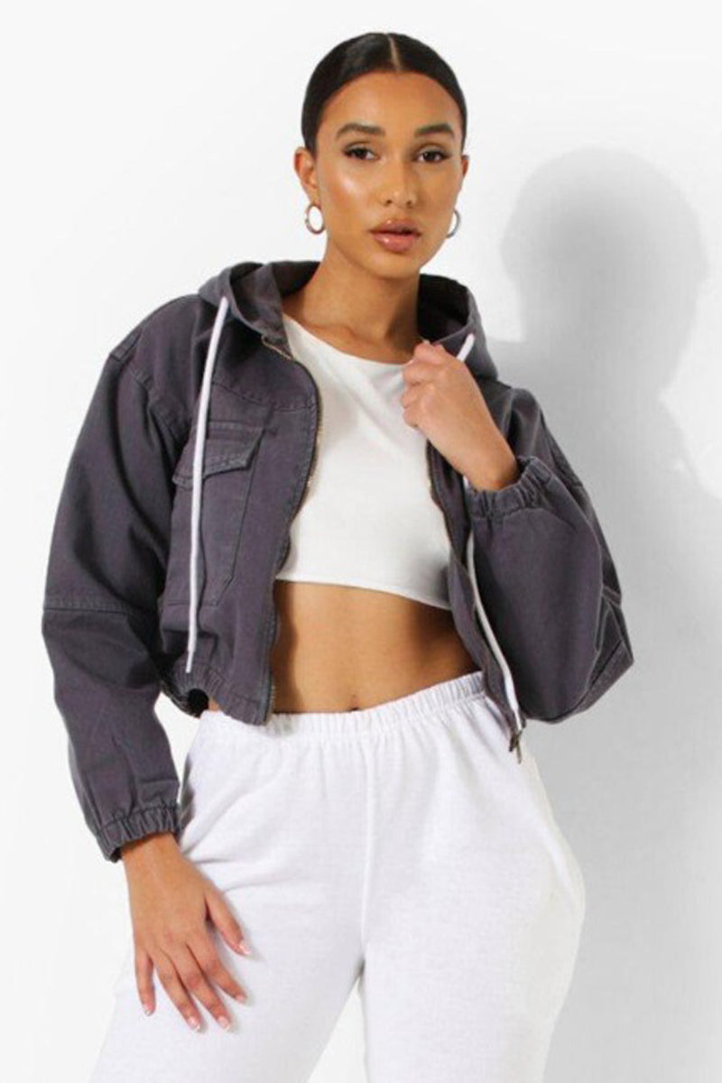 Ella Denim Bomber Jacket