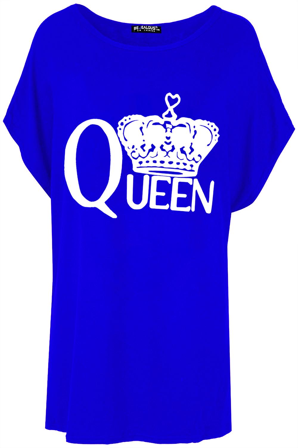 Lily Queen Gold Foil Printed Baggy Oversized T Shirt