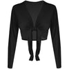 Mia Front Tie Long Sleeve Shrug Cardigan Top