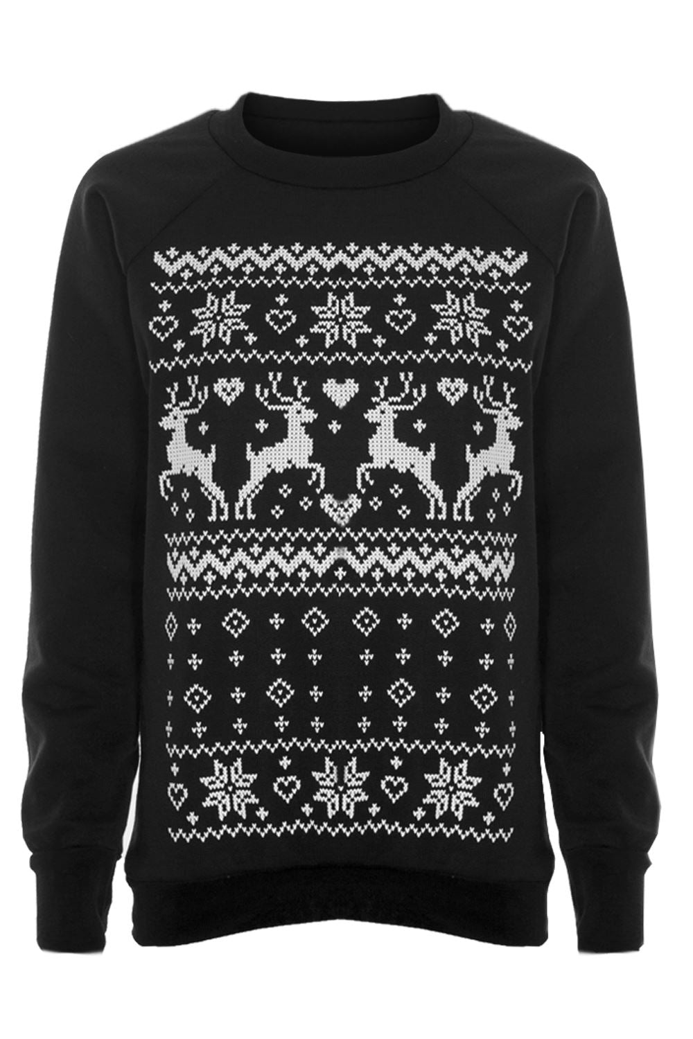 Aztec Reindeer Print Christmas Jumper - bejealous-com