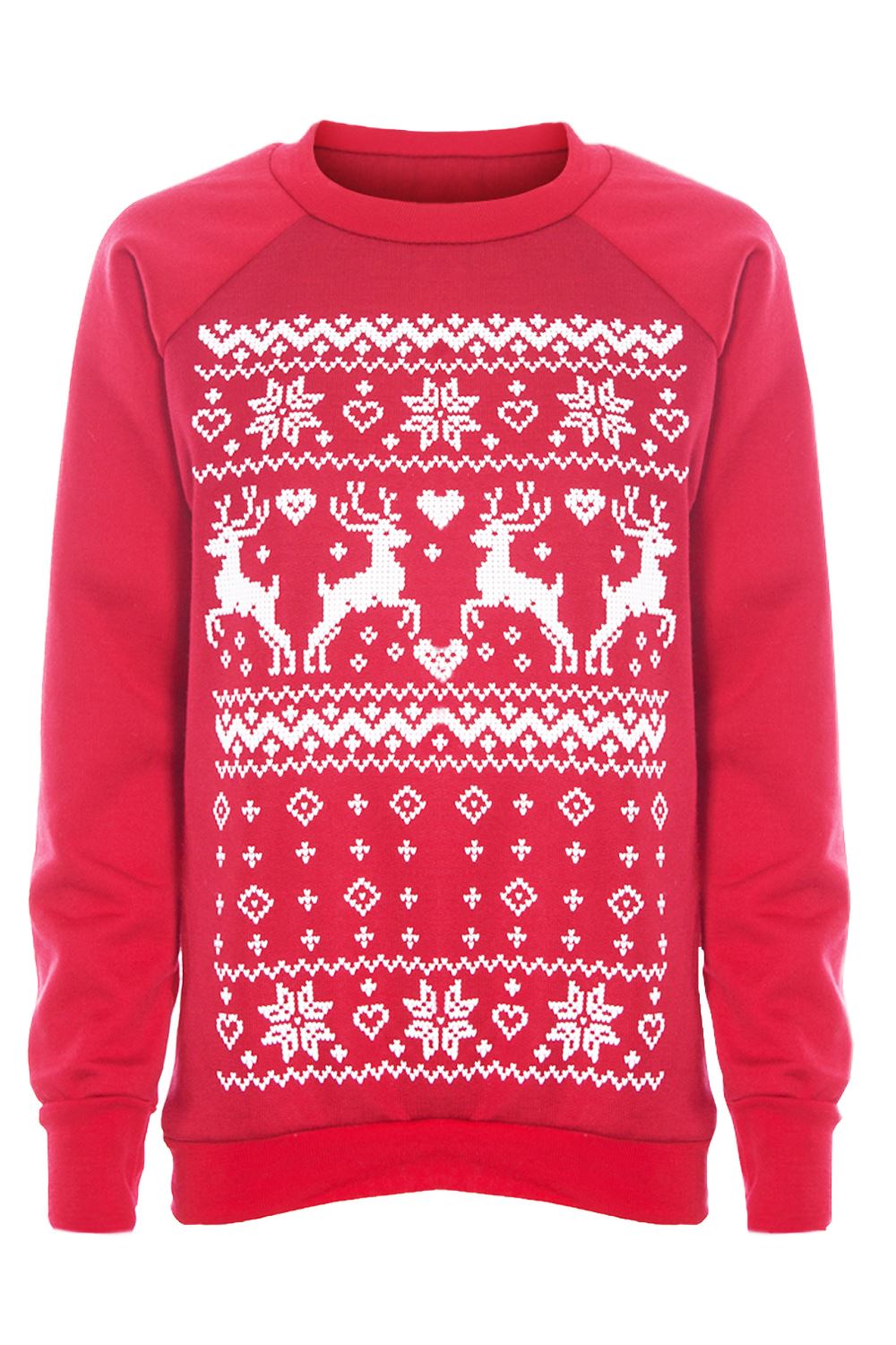 Aztec Reindeer Print Christmas Jumper - bejealous-com