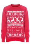 Aztec Reindeer Print Christmas Jumper - bejealous-com