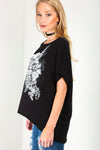 Mia Floral Crown Young Forever Oversized T Shirt