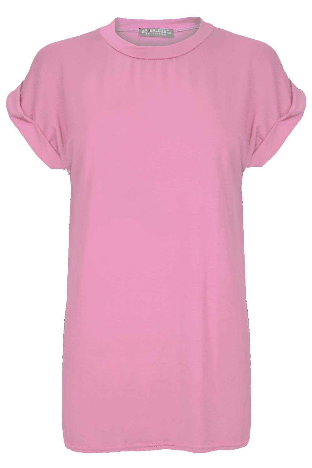 Hannah Roll Sleeve Oversized Jersey Tshirt