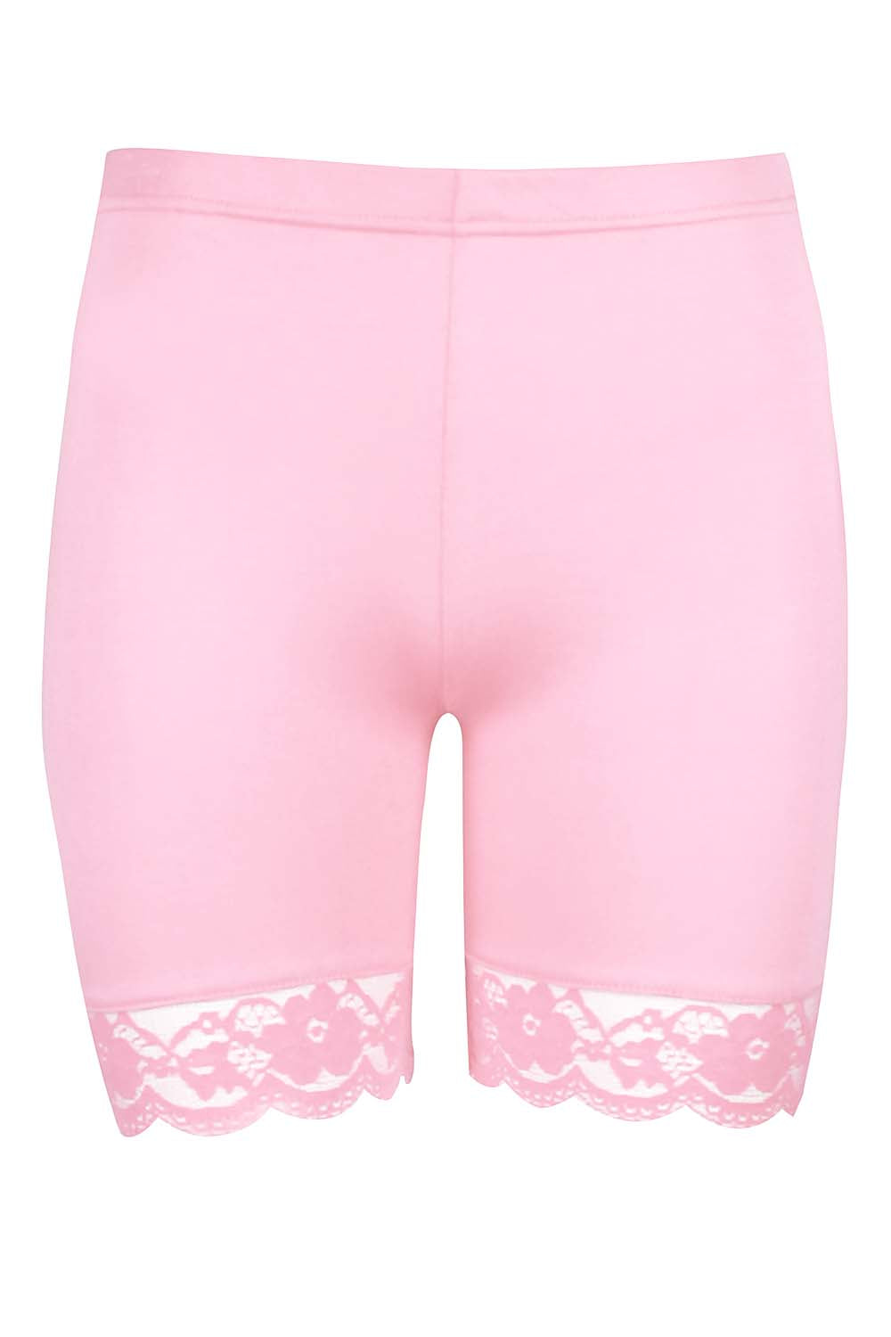 Zoe Lace Trim Basic Jersey Cycling Shorts