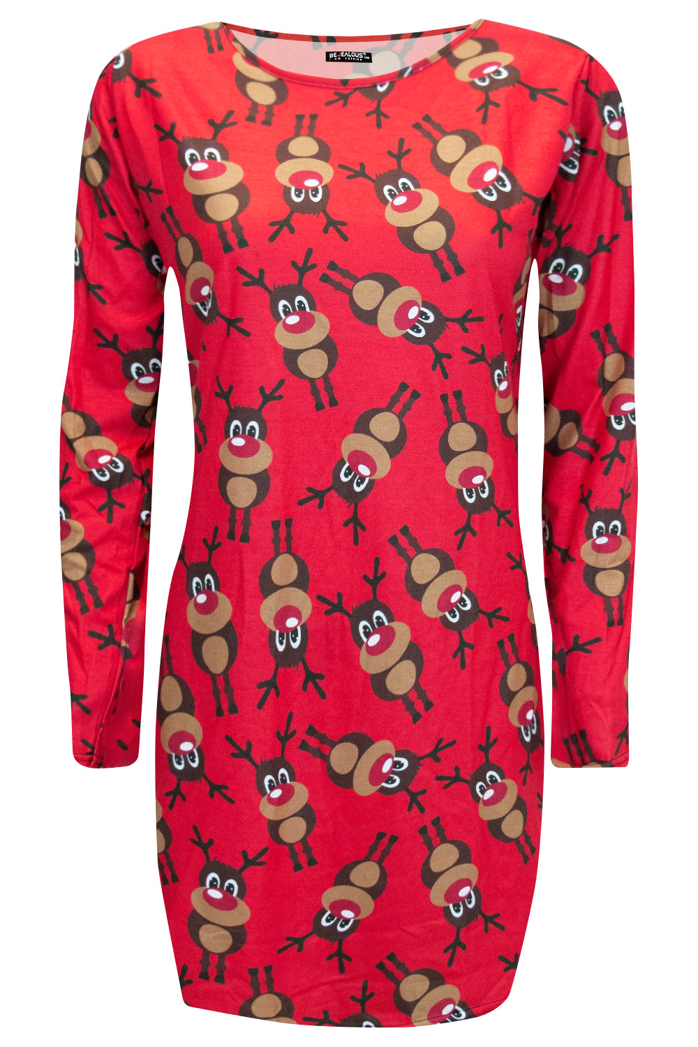 Aria Christmas Santa Reindeer Rudolph Snowflake Bodycon Dress