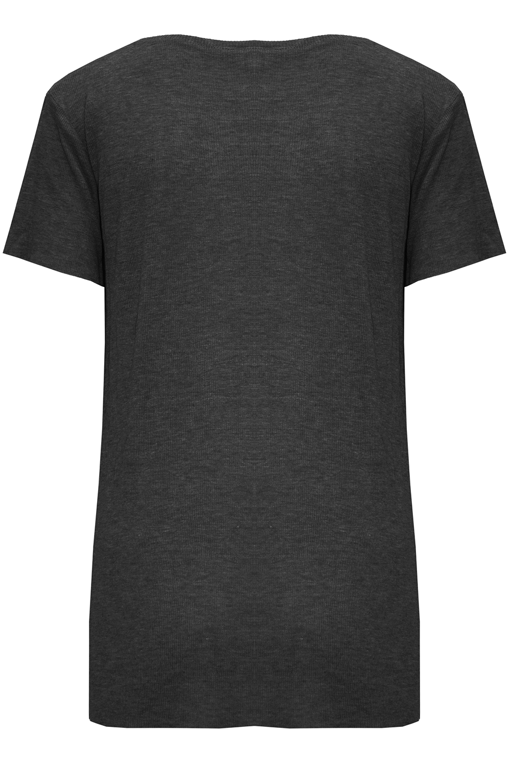 Ava V Neck Baggy Hi Lo Basic T Shirt