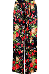 High Waist Floral Print Cropped Leg Culottes