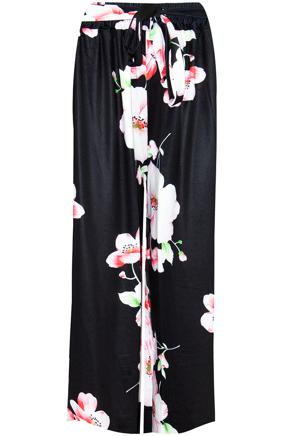 High Waist Floral Print Cropped Leg Culottes