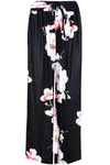 High Waist Floral Print Cropped Leg Culottes