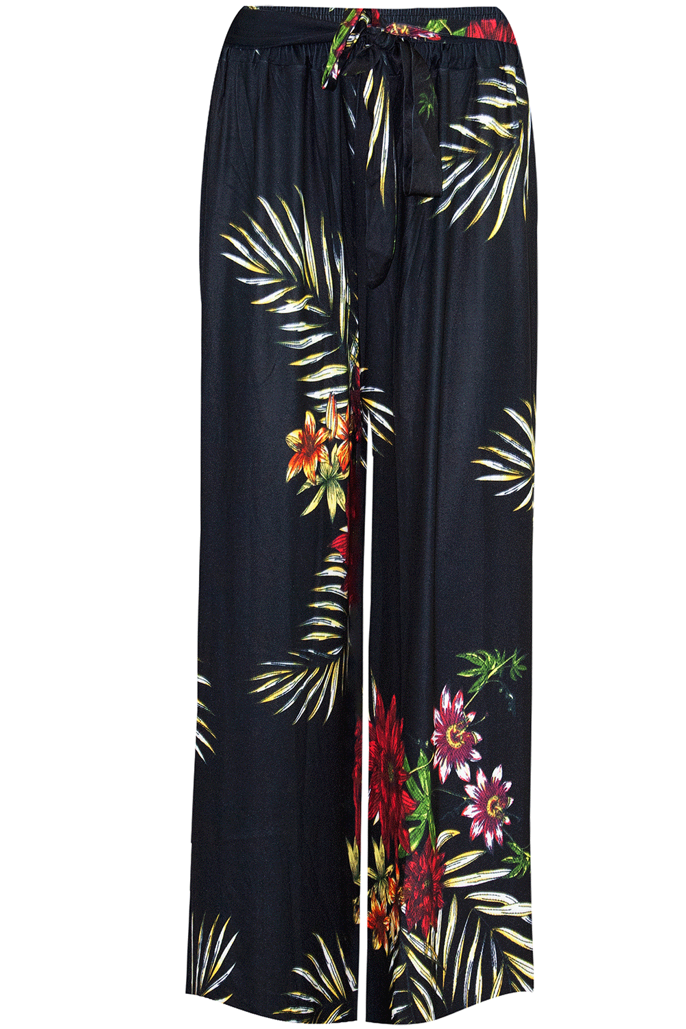 High Waist Floral Print Cropped Leg Culottes