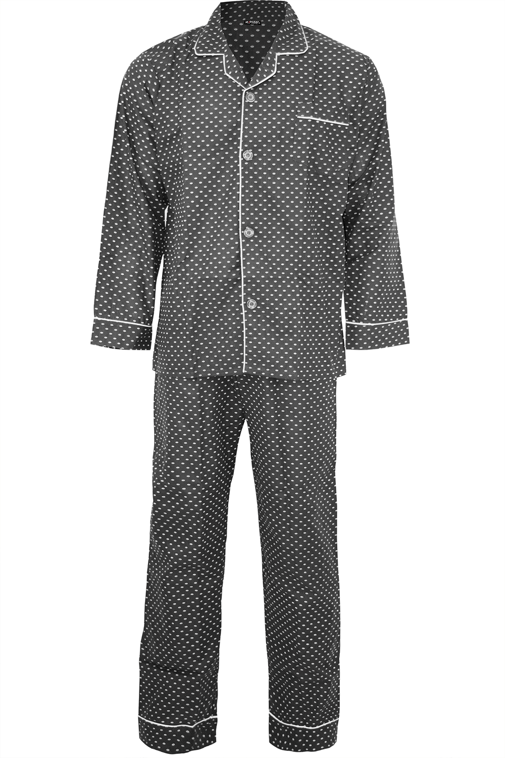 Mens Long Sleeve Striped Baggy Pyjama Set - bejealous-com