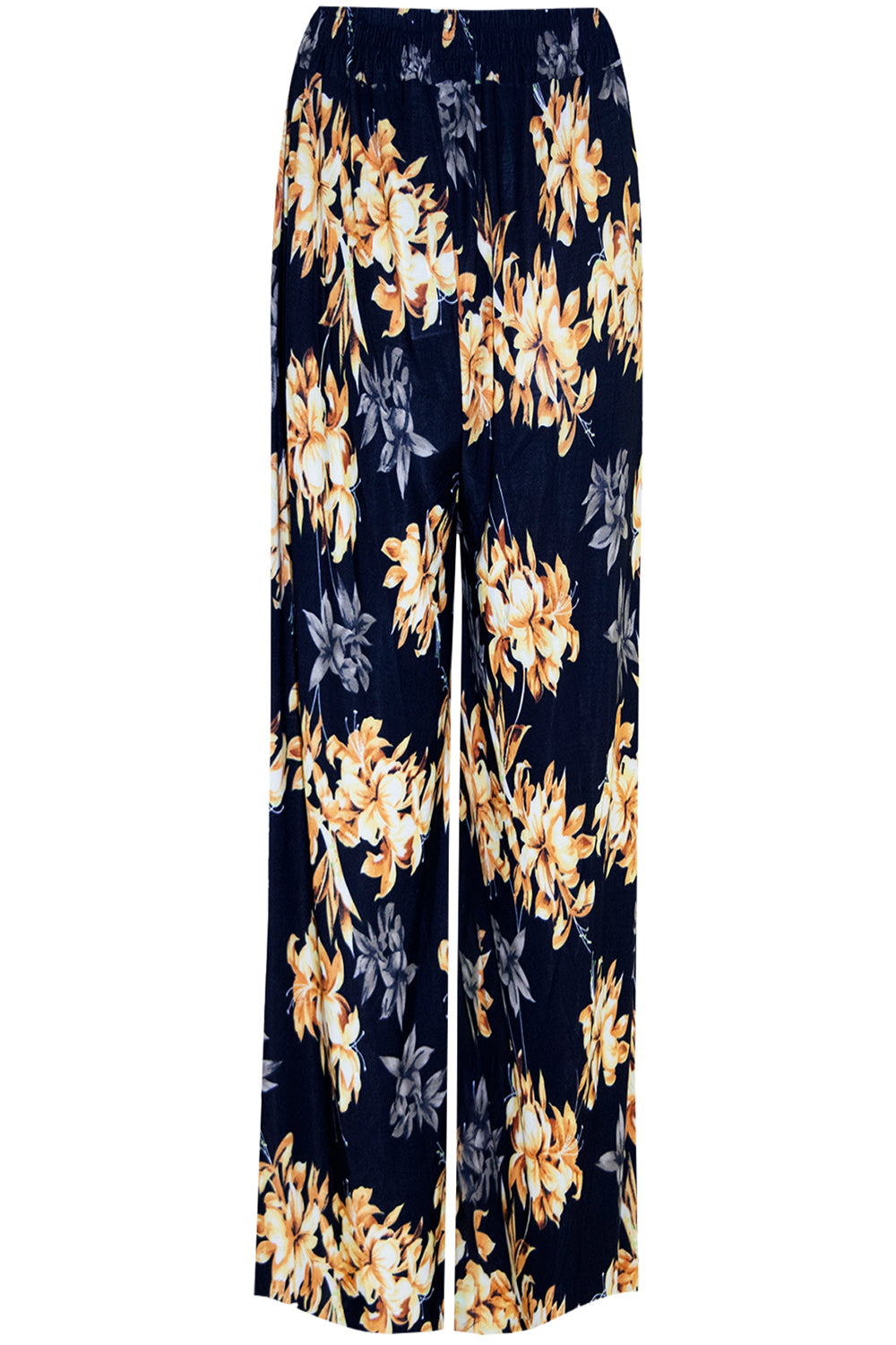 Emily Floral Print Wide Leg Palazzo Pants