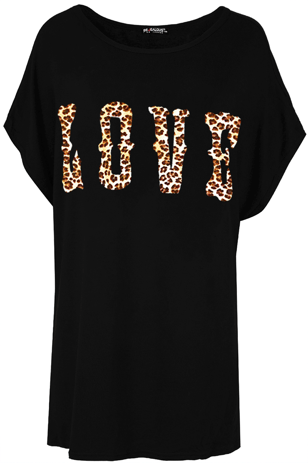 Emily Leopard Love Oversized Batwing T-Shirt