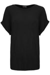 Lucy Plain Baggy Casual Basic T Shirt Top