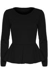 Aria Frill Long Sleeve Mini Dress Top