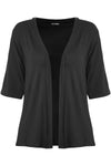 Mia Open Front 3/4 Sleeve Cardigan