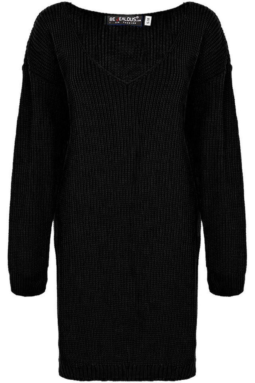 V Neck Chunky Knit Oversize Jumper